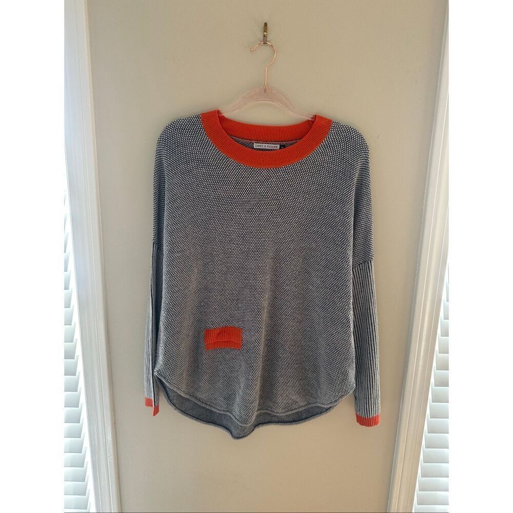 Zaket & Plover Knit Sweater Cashmere Lambswool Blend Medium Lightweight